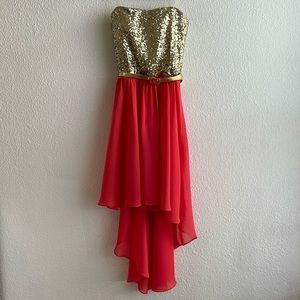 As U Wish Juniors Strapless Dress in Size Small